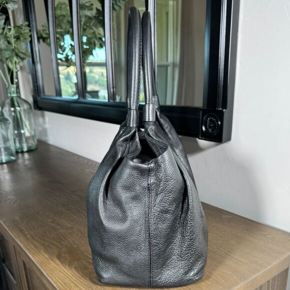 Kate Spade Black Pebbled Leather Turn-Lock Satchel - Picture 7 of 15